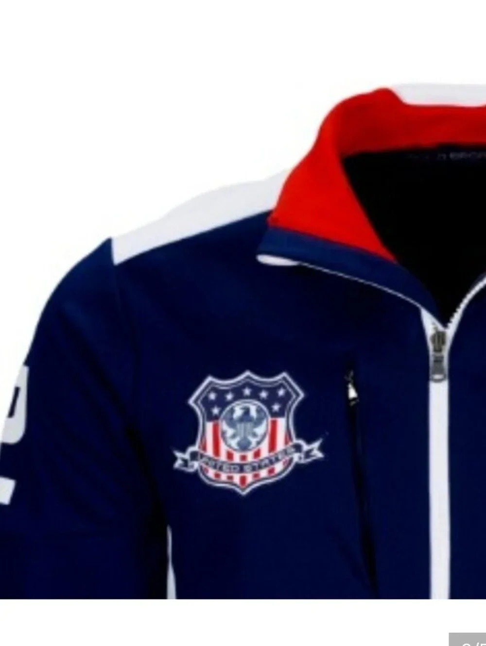 Polo Sport Ralph Lauren Performance USA-2 Zip-Up Navy Track Jacket S